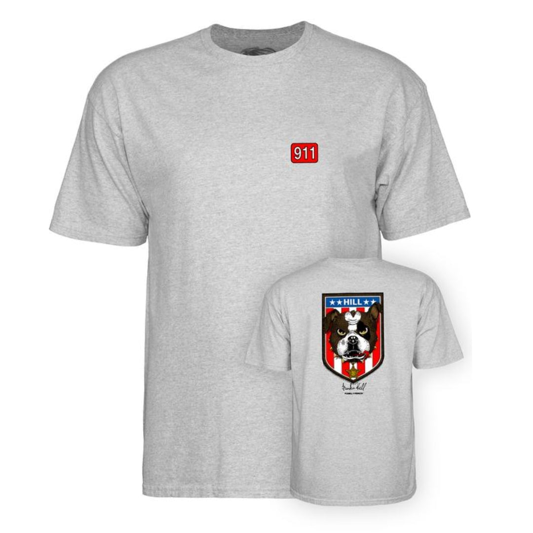 Powell Peralta T-Shirt Frankie Hill Bulldog grey