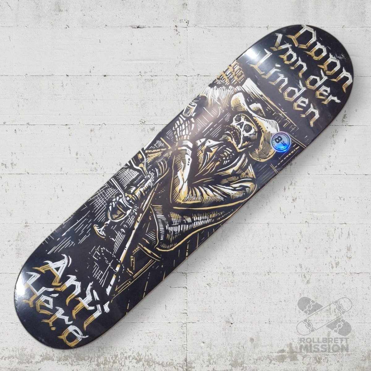 Anti Hero Daan Absentes 8.38 Deck - Skateboard - Decks - Rollbrett Mission
