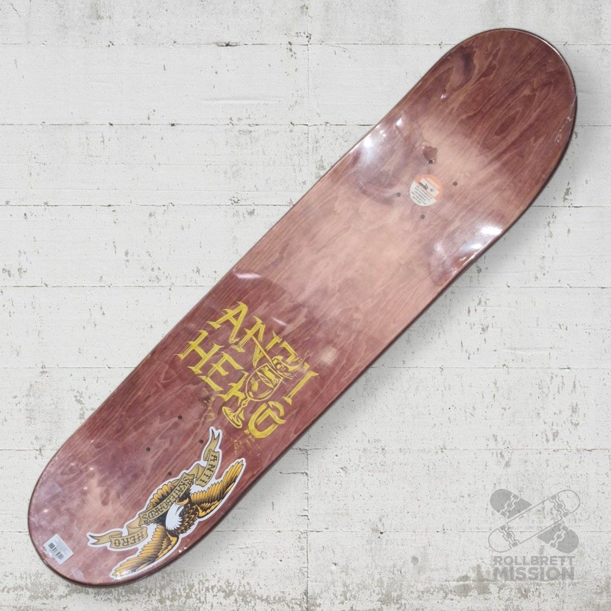 Anti Hero Daan Absentes 8.38 Deck - Skateboard - Decks - Rollbrett Mission