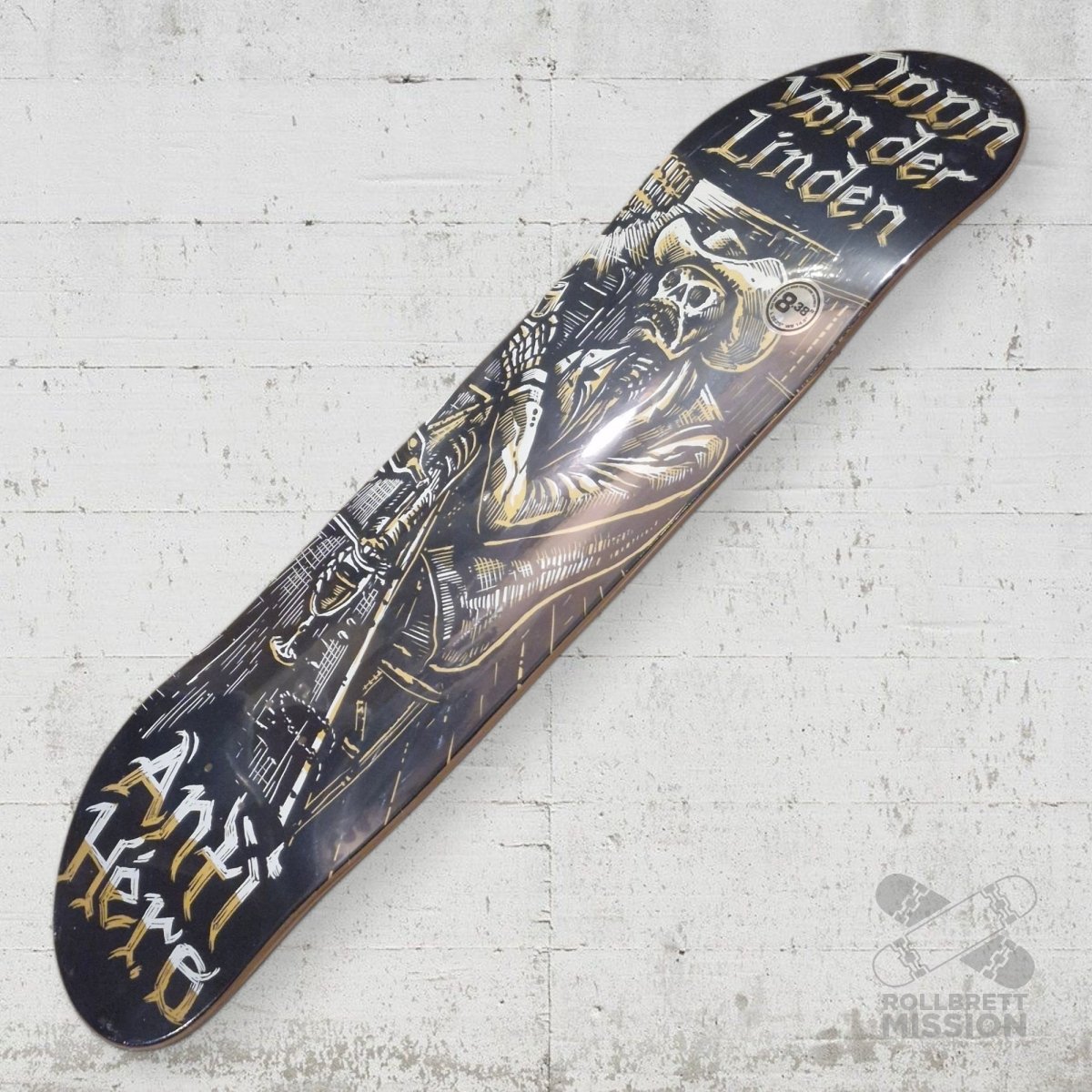 Anti Hero Daan Absentes 8.38 Deck - Skateboard - Decks - Rollbrett Mission