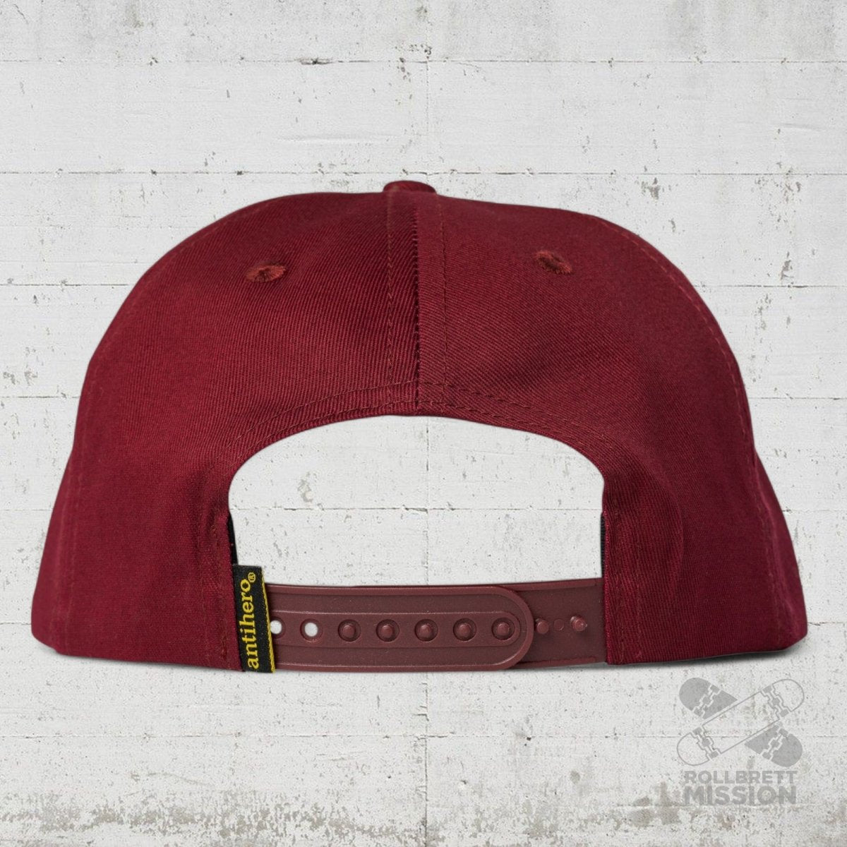 Anti Hero Snapback Cap Basic Eagle wine gold - Kopfbekleidung & - tücher - Rollbrett Mission