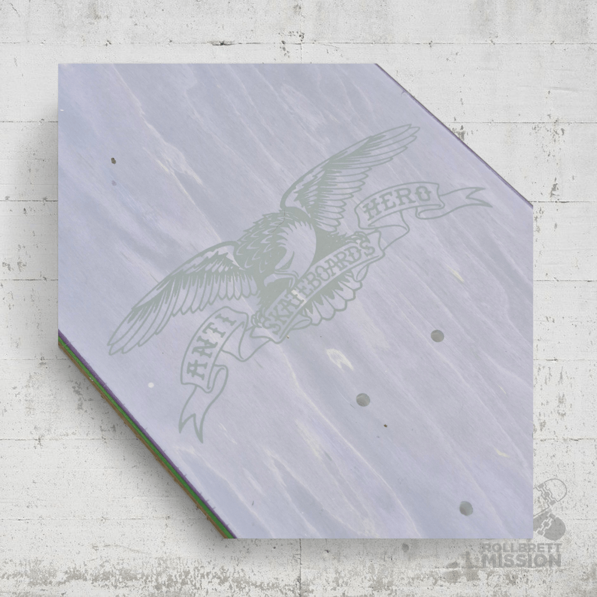 Anti Hero Team Classic Eagle Mini yellow 7.3 Deck - Skateboard - Decks - Rollbrett Mission