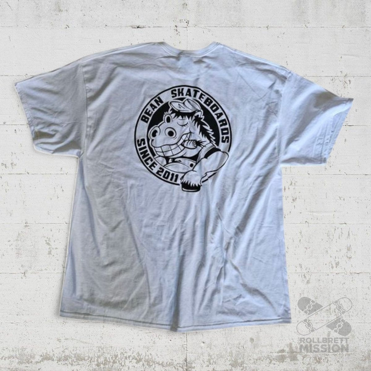 Bean Skateboards T-Shirt Howdy LKW white - Rollbrett Mission