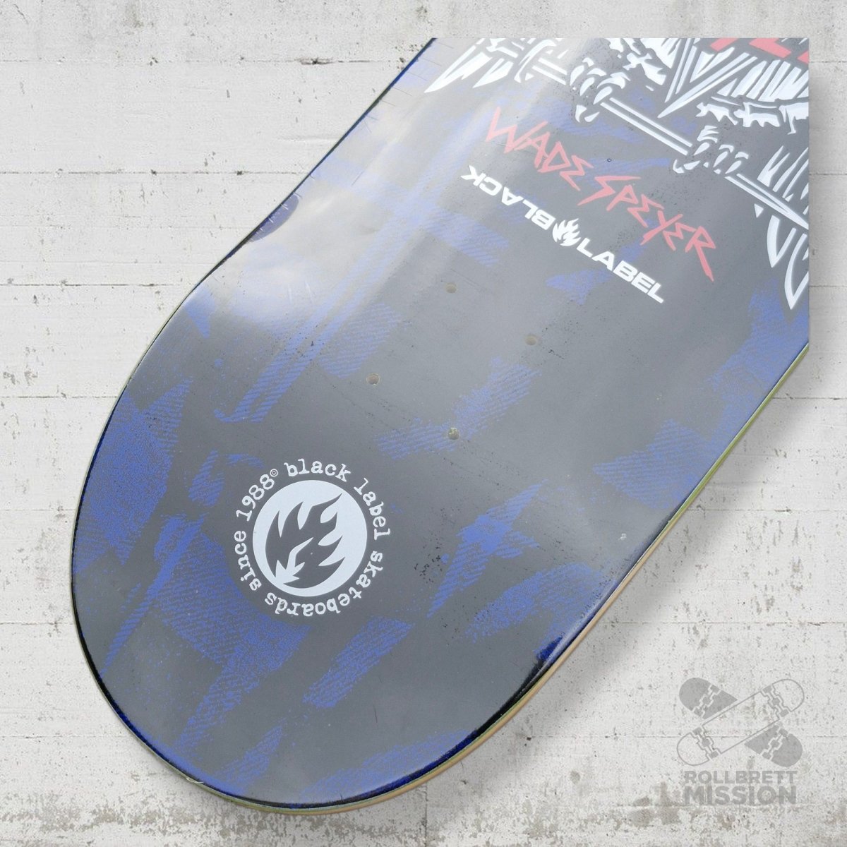 Black Label Wade Speyer Plaid 8.75 Deck - Skateboard - Decks - Rollbrett Mission