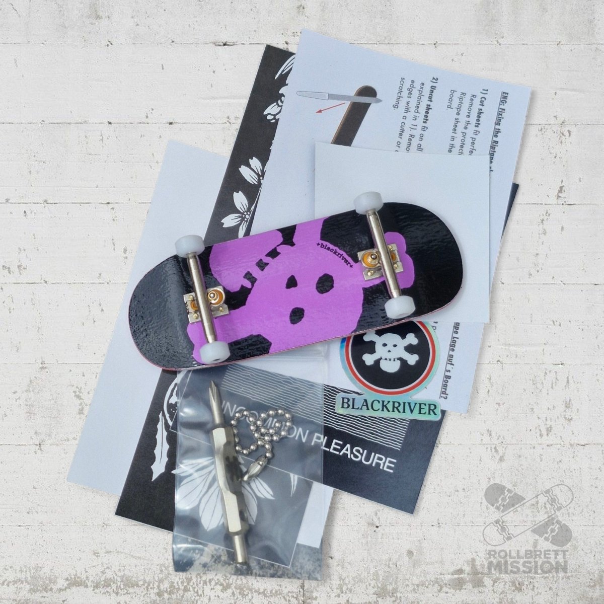 Blackriver Fingerboard New Skull Pro Complete Setup - 36mm 5 ply low - Fingerboard - Rollbrett Mission