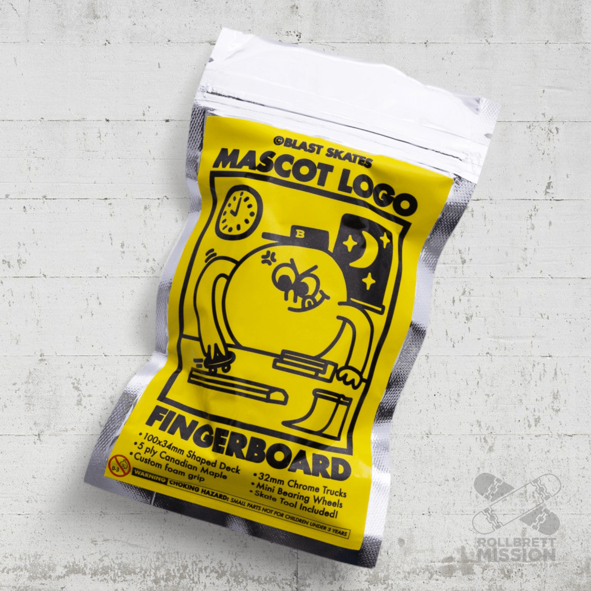 Blast Mascot Logo Fingerboard - Fingerboard - Rollbrett Mission