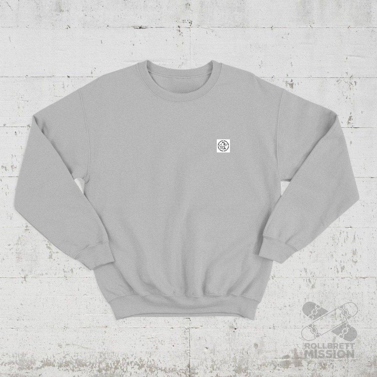 Blast Skates Crew Neck Sweatshirt Round Logo ash grey - Shirts & Tops - Rollbrett Mission