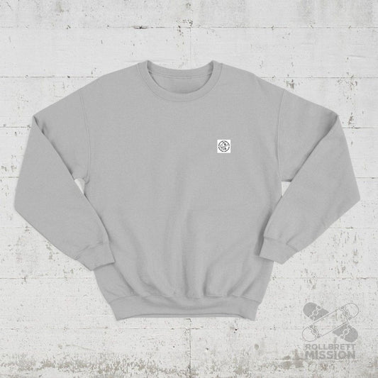 Blast Skates Crew Neck Sweatshirt Round Logo ash grey - Shirts & Tops - Rollbrett Mission