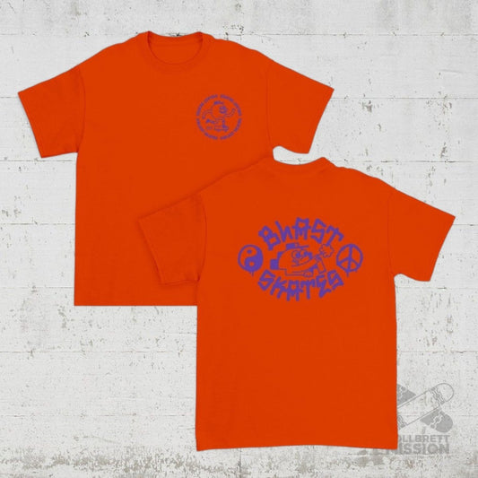 Blast Skates Kids T-Shirt Tagger orange - Rollbrett Mission