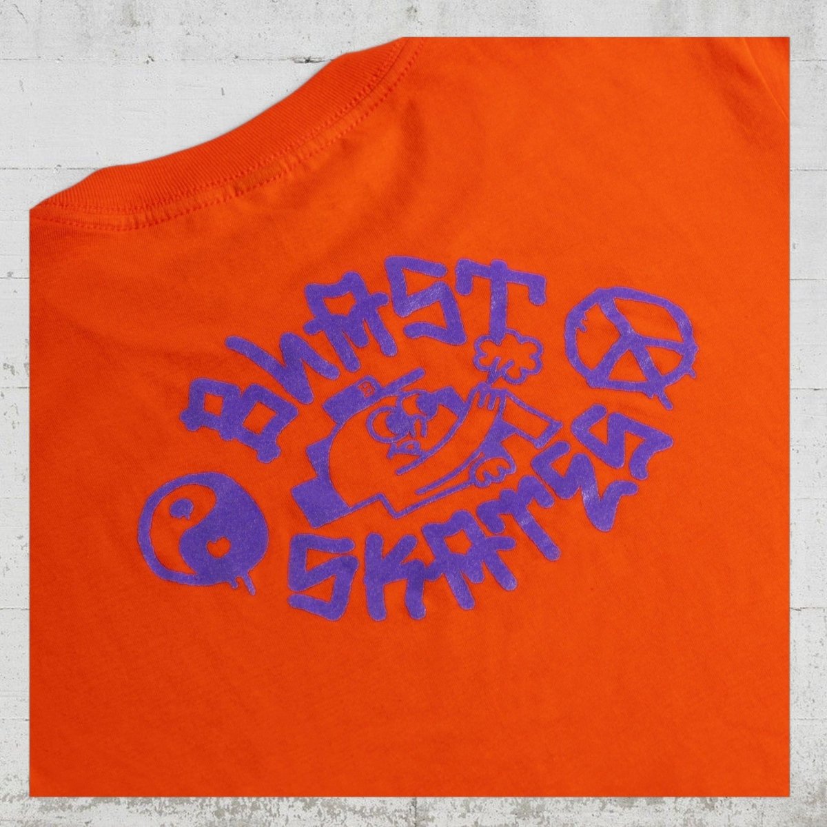 Blast Skates Kids T-Shirt Tagger orange - Rollbrett Mission