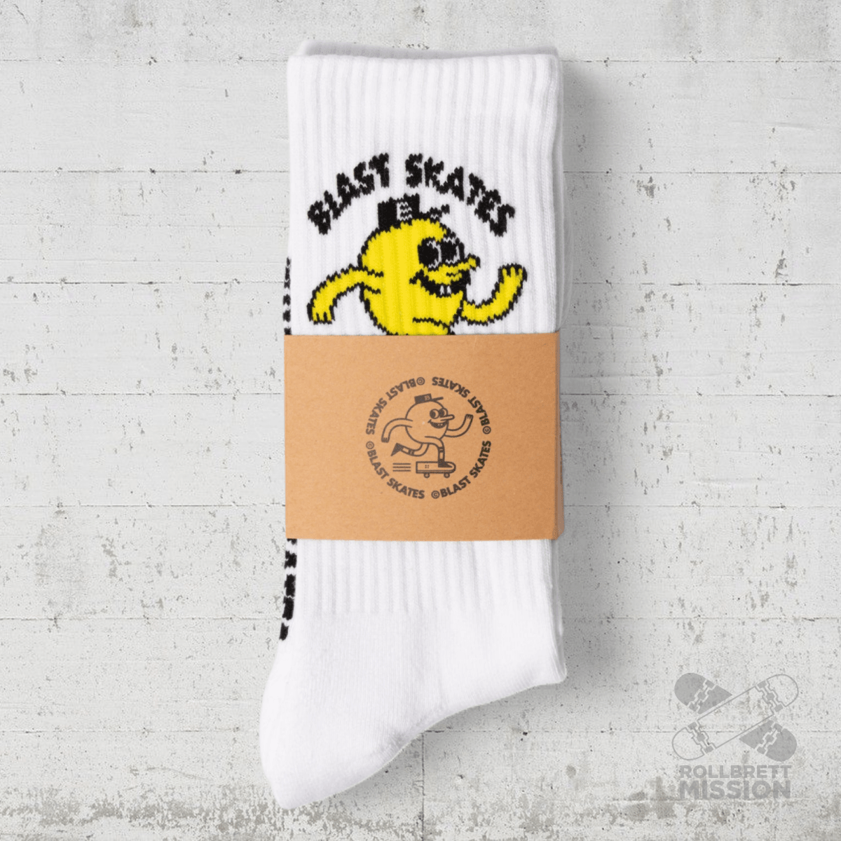 Blast Skates Logo Crew Socks Socken white - Socken - Rollbrett Mission