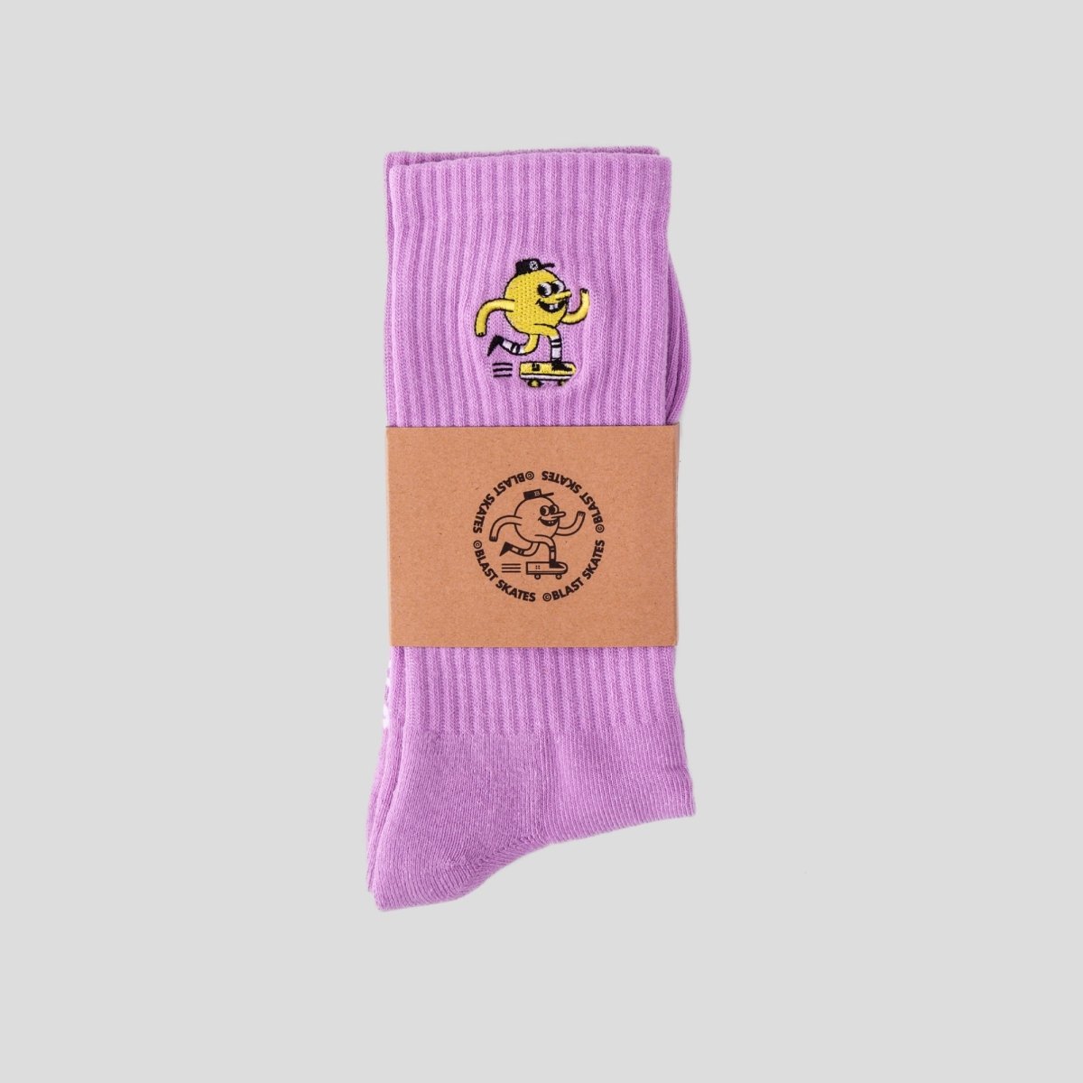 Blast Skates Socken Embroidered Socks lila - Socken - Rollbrett Mission
