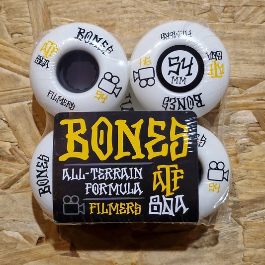 Bones ATF Filmers 54mm 80A Wheels white - Skateboard-Rollen - Rollbrett Mission