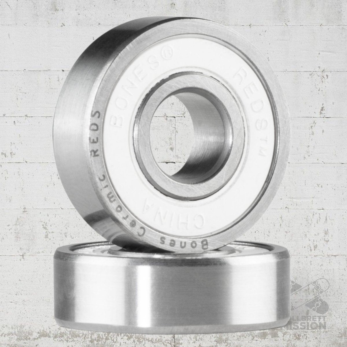 Bones Bearings Ceramic Reds - Skateboard - Kleinteile - Rollbrett Mission