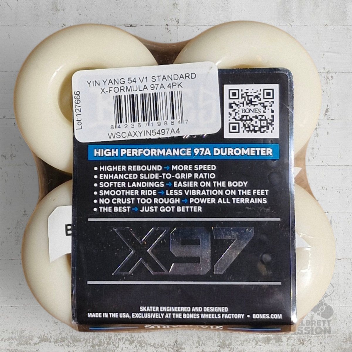 Bones X - Formula 97A 54mm Yin Yang V1 Standard Wheels - Skateboard - Rollen - Rollbrett Mission