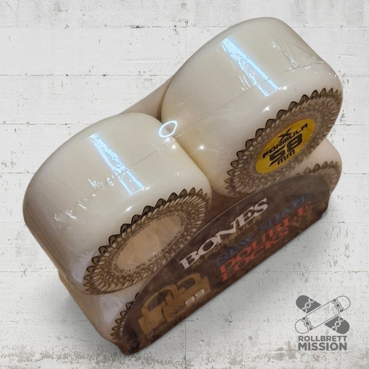 Bones X - Formula 99A 58mm Double Lock V7 Shape Wheels - Skateboard - Rollen - Rollbrett Mission