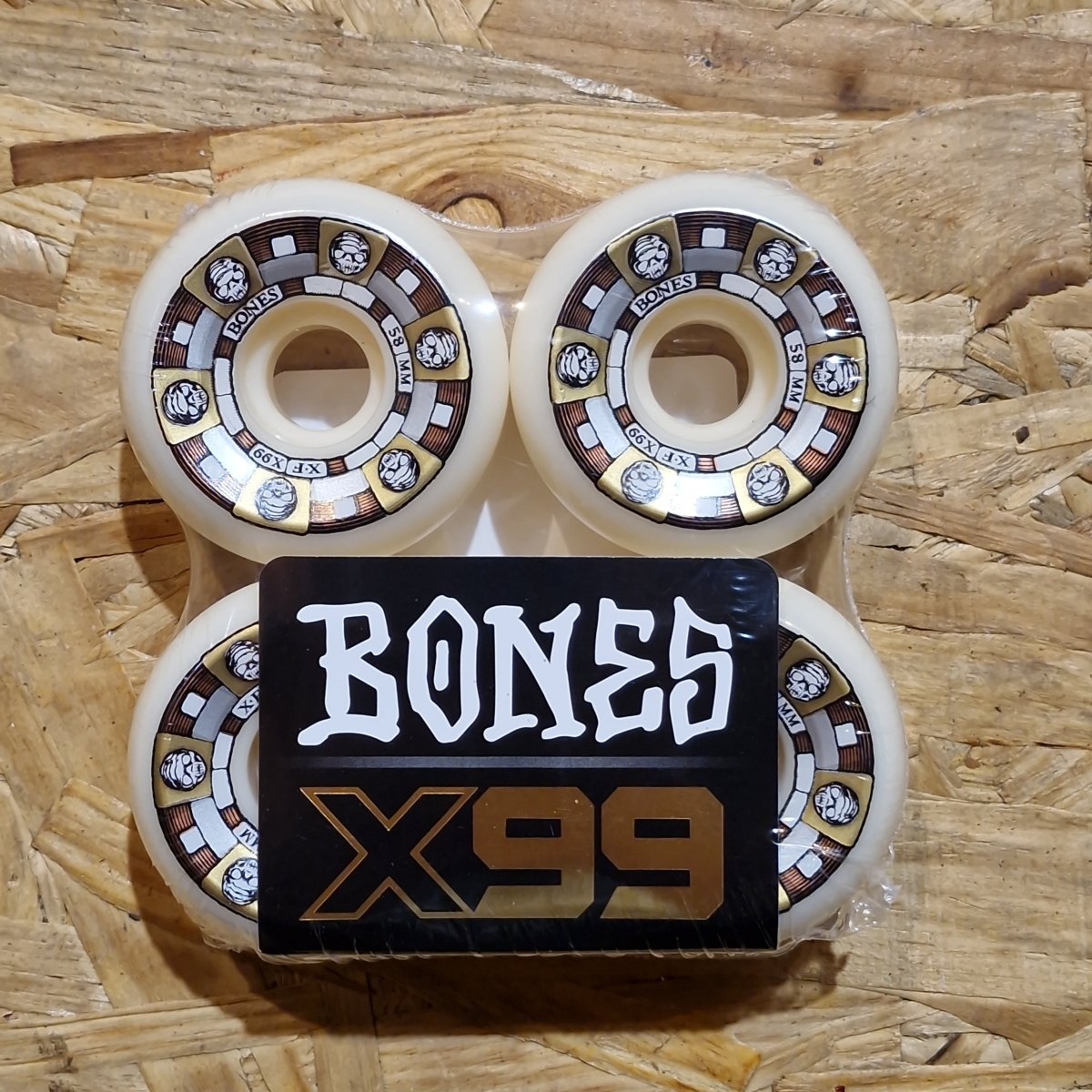 Bones X-Formula 99A Timeless 58mm V5 Sidecut Wheels - Skateboard-Rollen - Rollbrett Mission