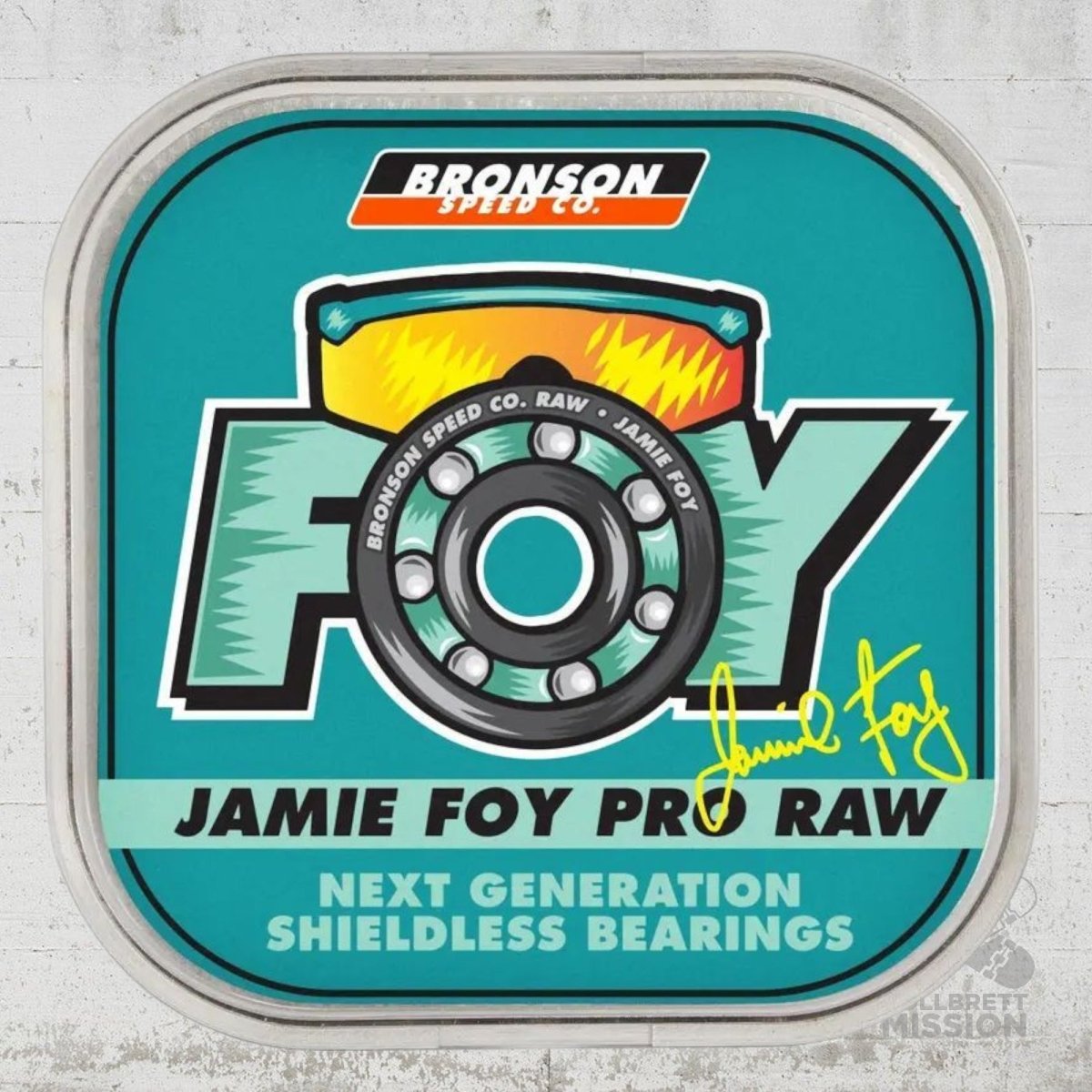 Bronson Speed Co. RAW Jamie Foy Pro Kugellager - Skateboard - Kleinteile - Rollbrett Mission