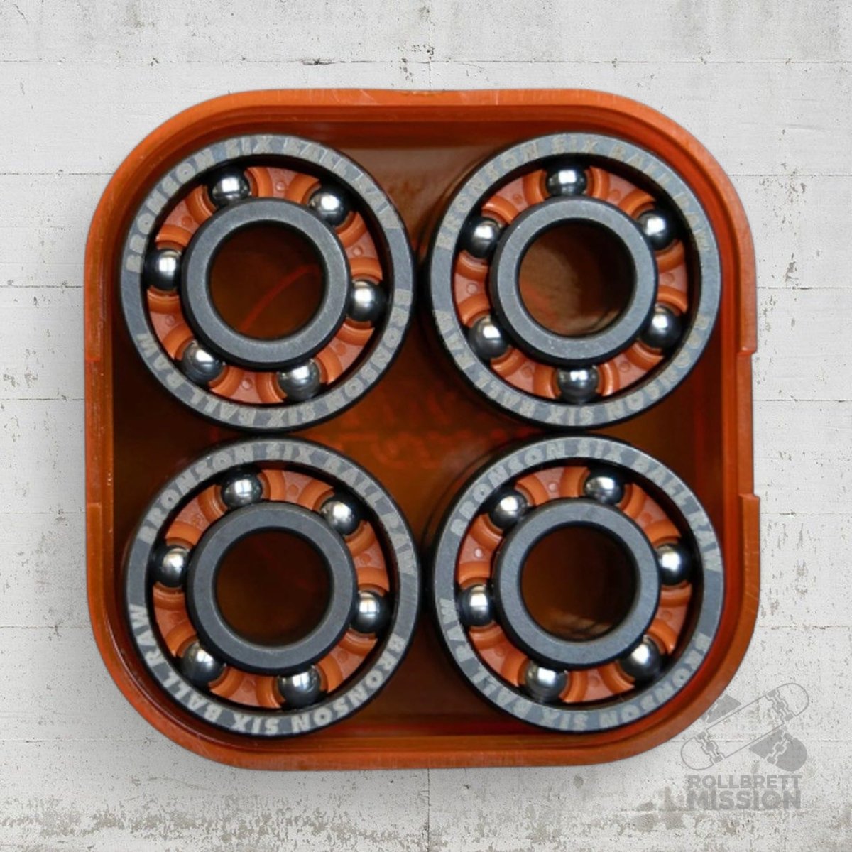 Bronson Speed Co. Six Ball RAW Bearings Kugellager - Skateboard - Kleinteile - Rollbrett Mission