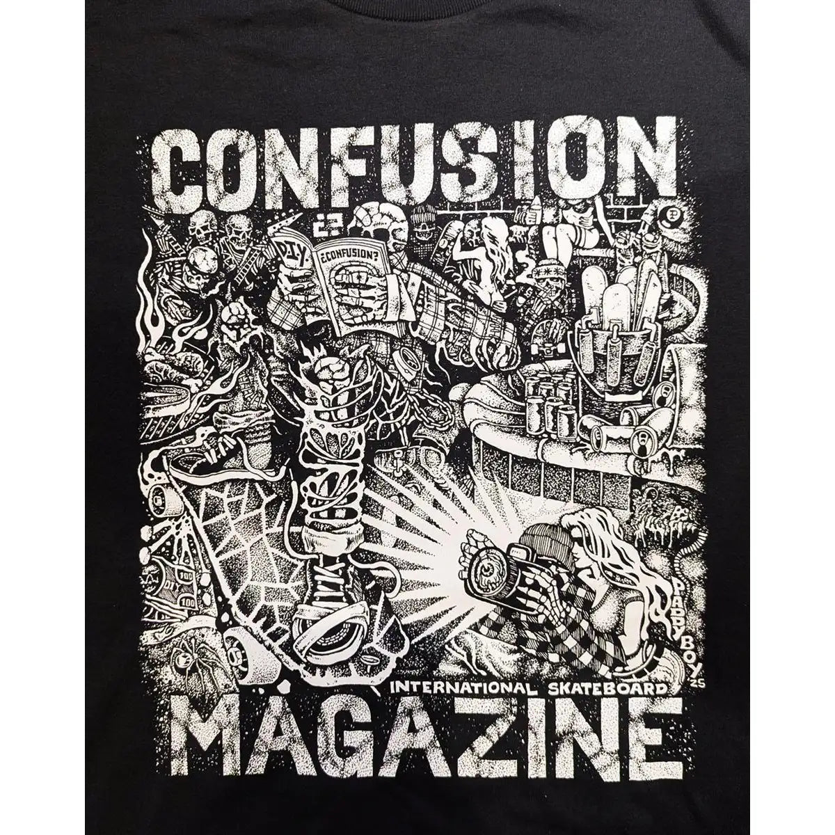 Confusion Magazine T-Shirt Pool black - Rollbrett Mission
