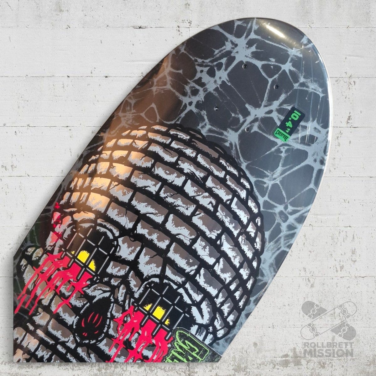 Creature Doom Skull 10.4" Pig Shape Deck - Skateboard - Decks - Rollbrett Mission