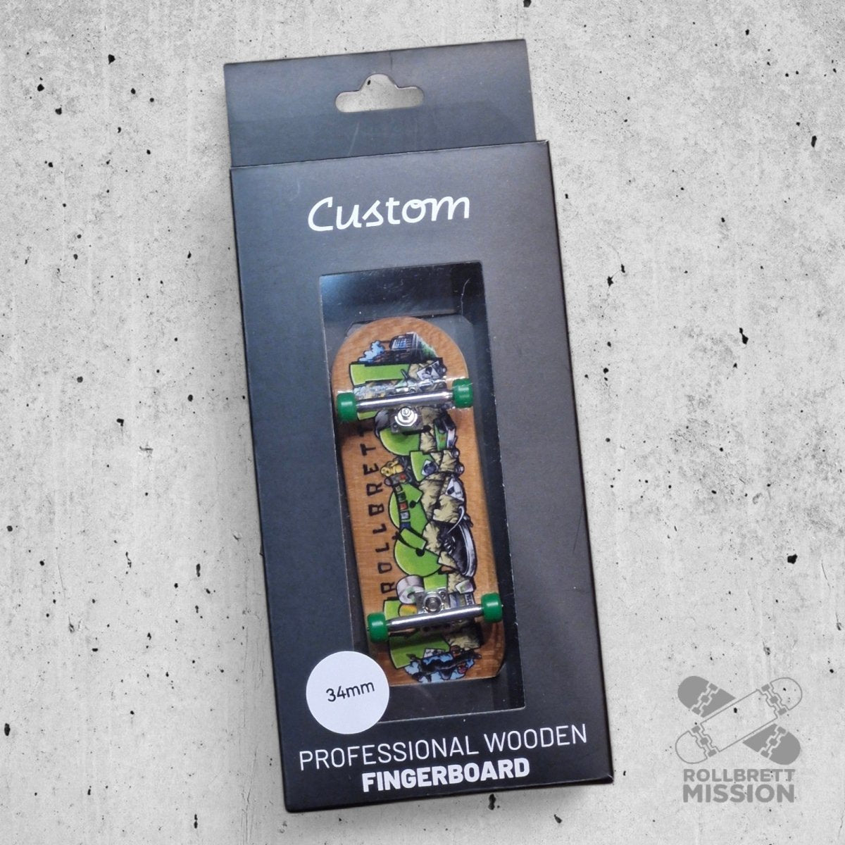 Custom x Rollbrett Mission Fingerboard Pro Complete Shop Spirit 34mm - Fingerboard - Rollbrett Mission
