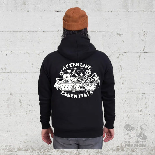 Death By Coffee Hooded Zipper Essentials black - Rollbrett Mission