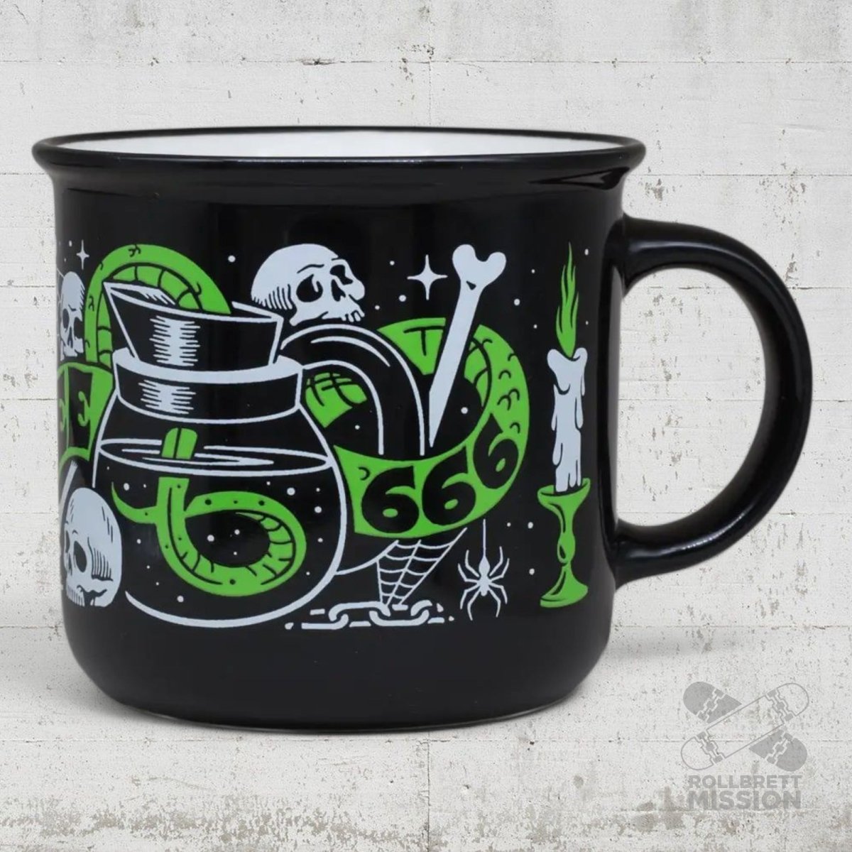 DEATH BY COFFEE Tasse 350ml Snake Mug - Taschen & Gepäck - Rollbrett Mission