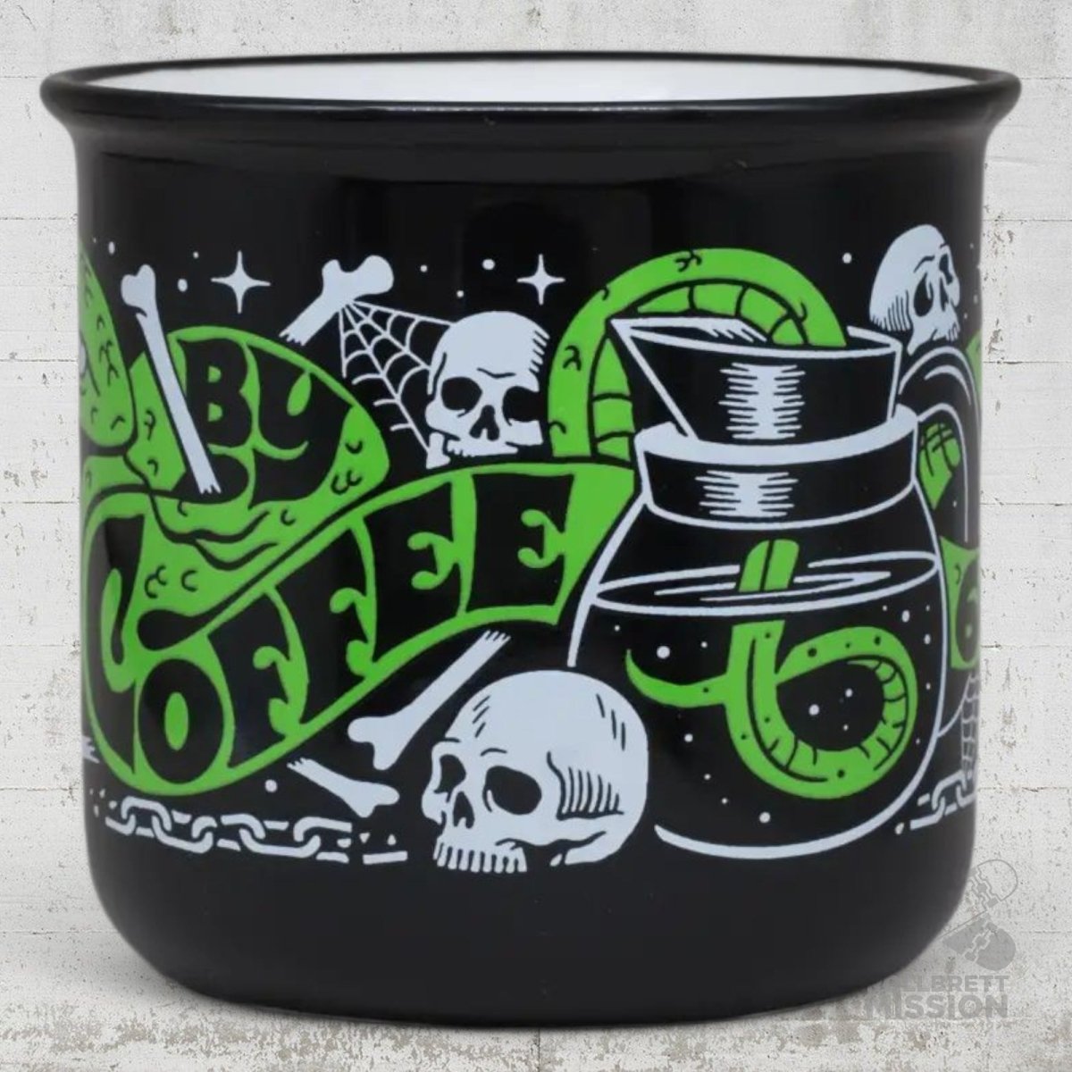 DEATH BY COFFEE Tasse 350ml Snake Mug - Taschen & Gepäck - Rollbrett Mission