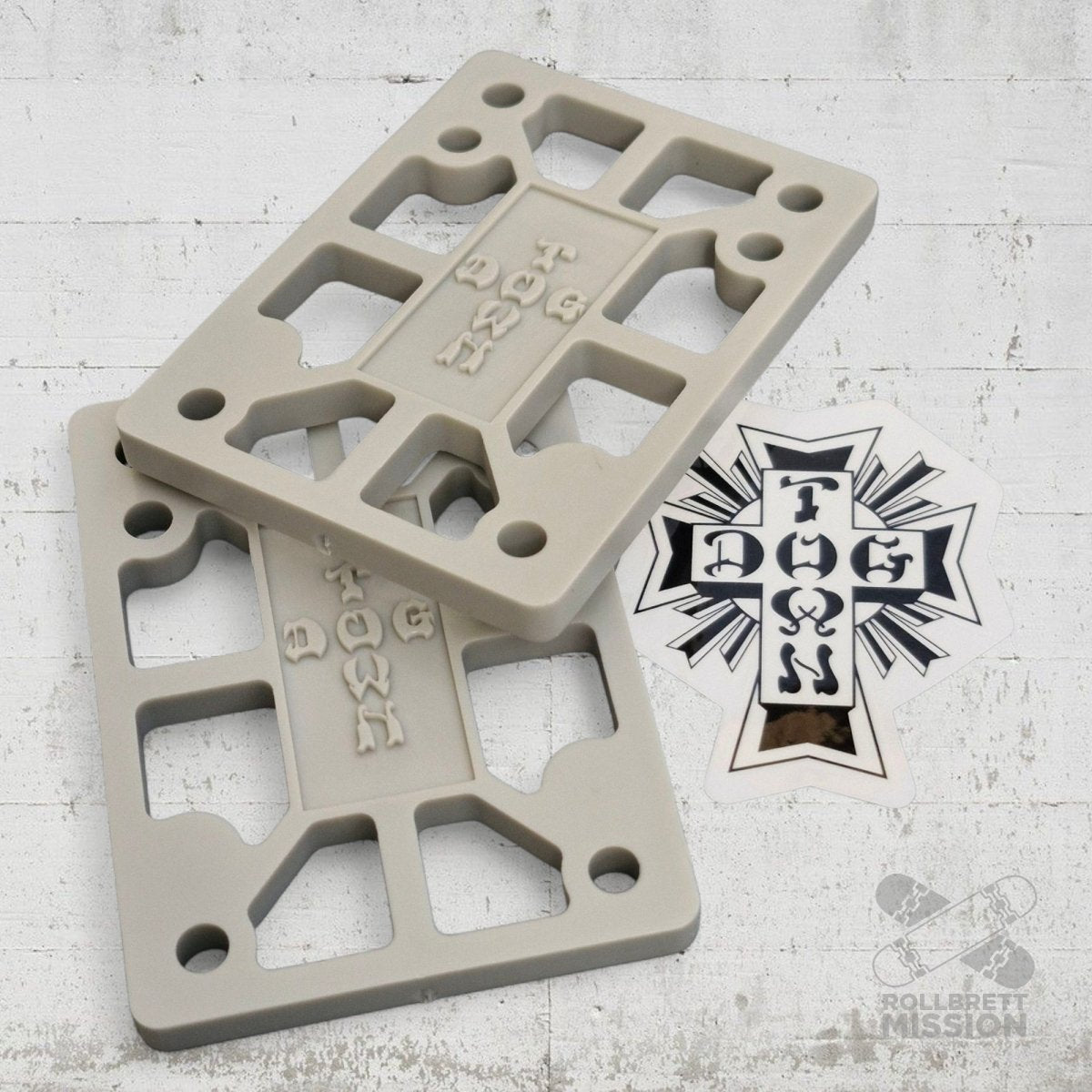 Dogtown Riser Pads 1/4" grey - Rollbrett Mission