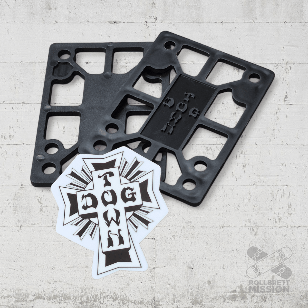 Dogtown Riser Pads 1/8" black - Rollbrett Mission