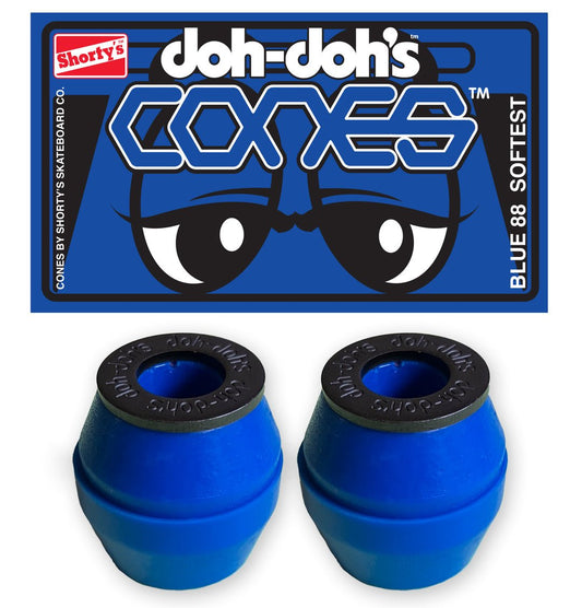 Doh - Doh CONES Bushings 88A Softest blue - Skateboard - Kleinteile - Rollbrett Mission