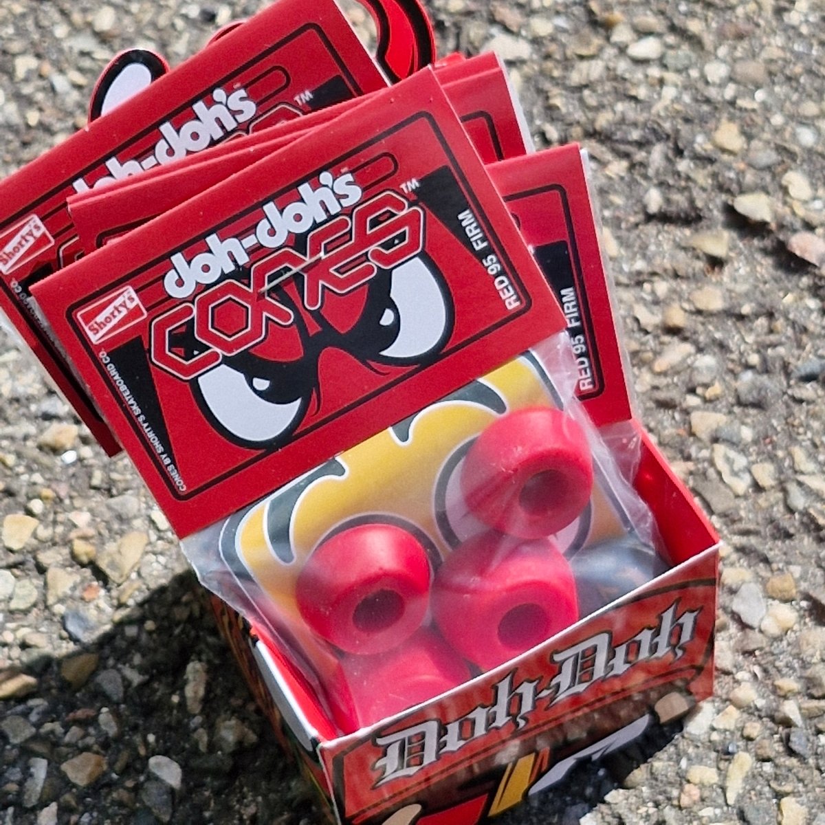 Doh - Doh CONES Bushings 95A Firm red - Skateboard - Kleinteile - Rollbrett Mission