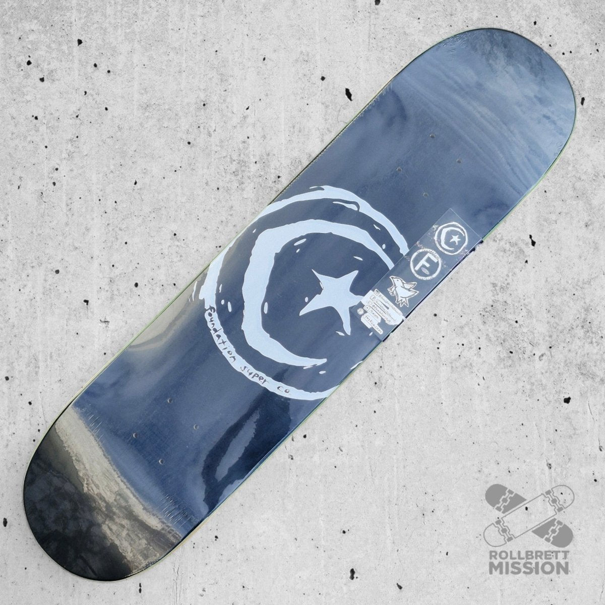 Foundation Star & Moon 8.0" Deck - Skateboard - Decks - Rollbrett Mission