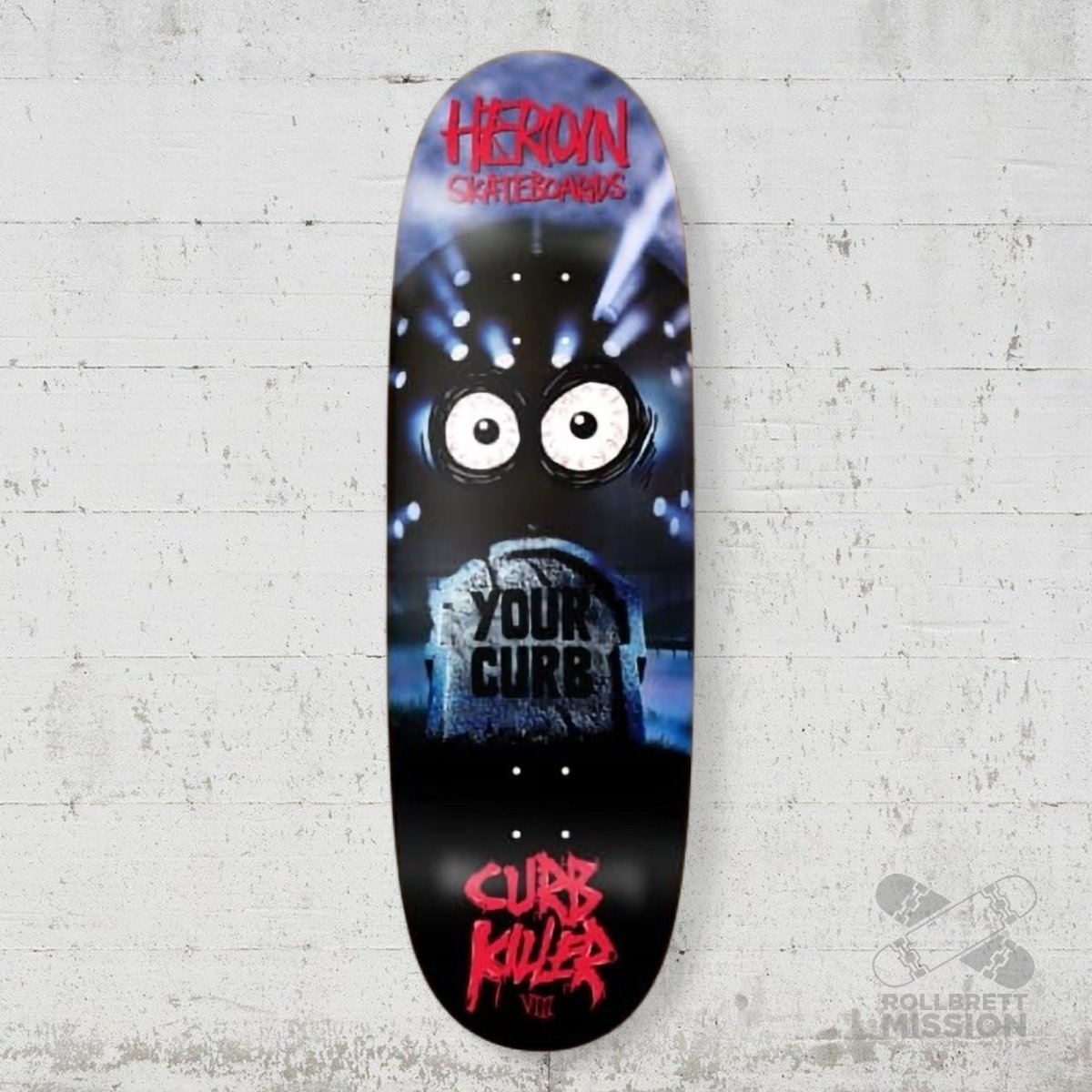 Heroin Skateboards Curb Killer 8 10.0 Deck - Skateboard - Decks - Rollbrett Mission