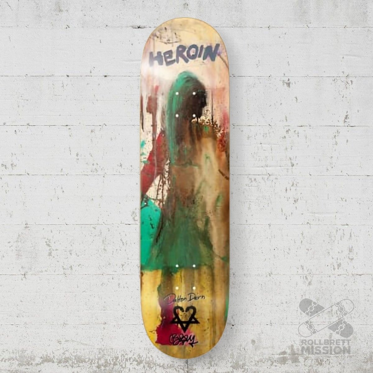 Heroin Skateboards Dalton Dern x Bam Margera 8.375 Deck - Skateboard - Decks - Rollbrett Mission