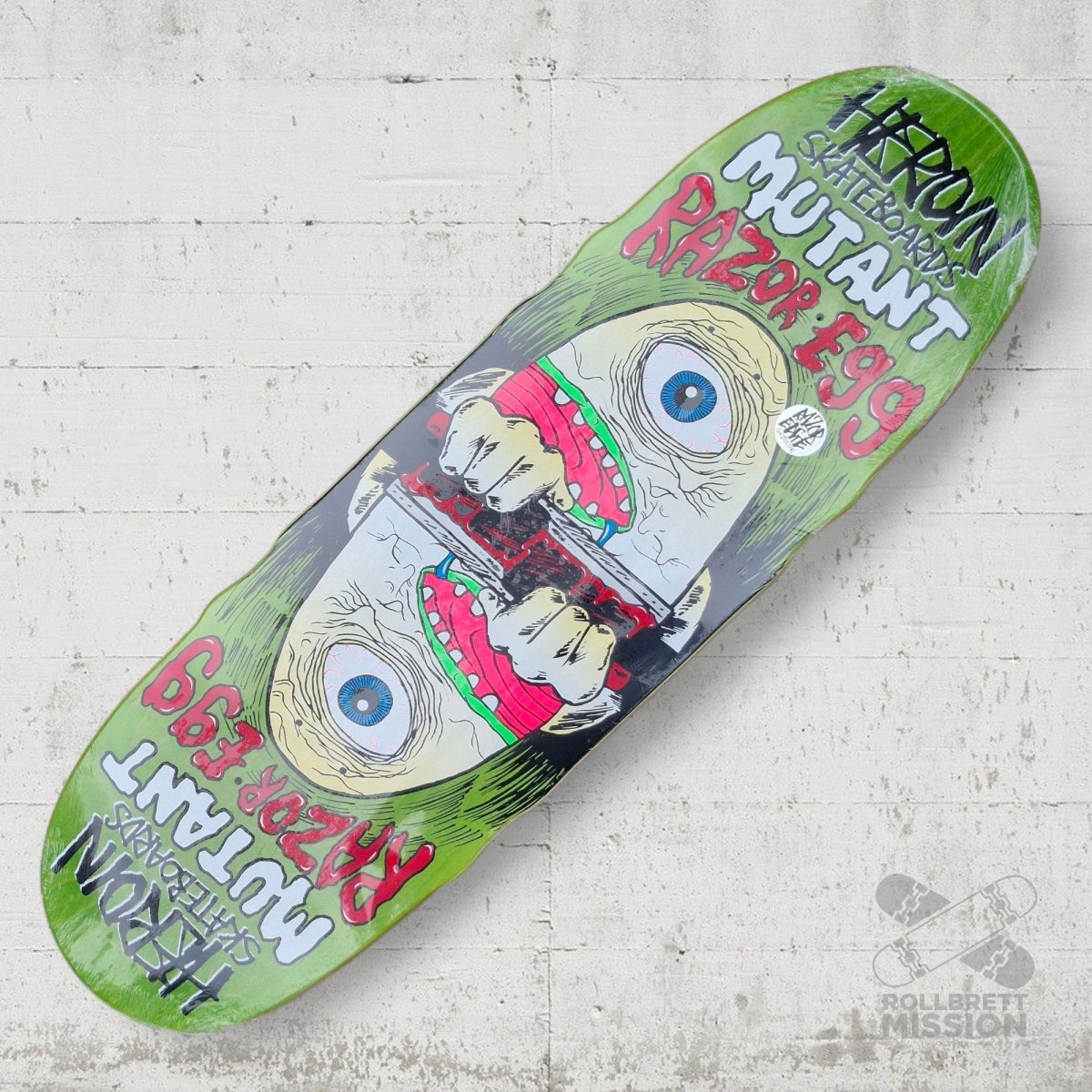 Heroin Skateboards Mutant Razor Egg 9.5 Deck - Skateboard - Decks - Rollbrett Mission