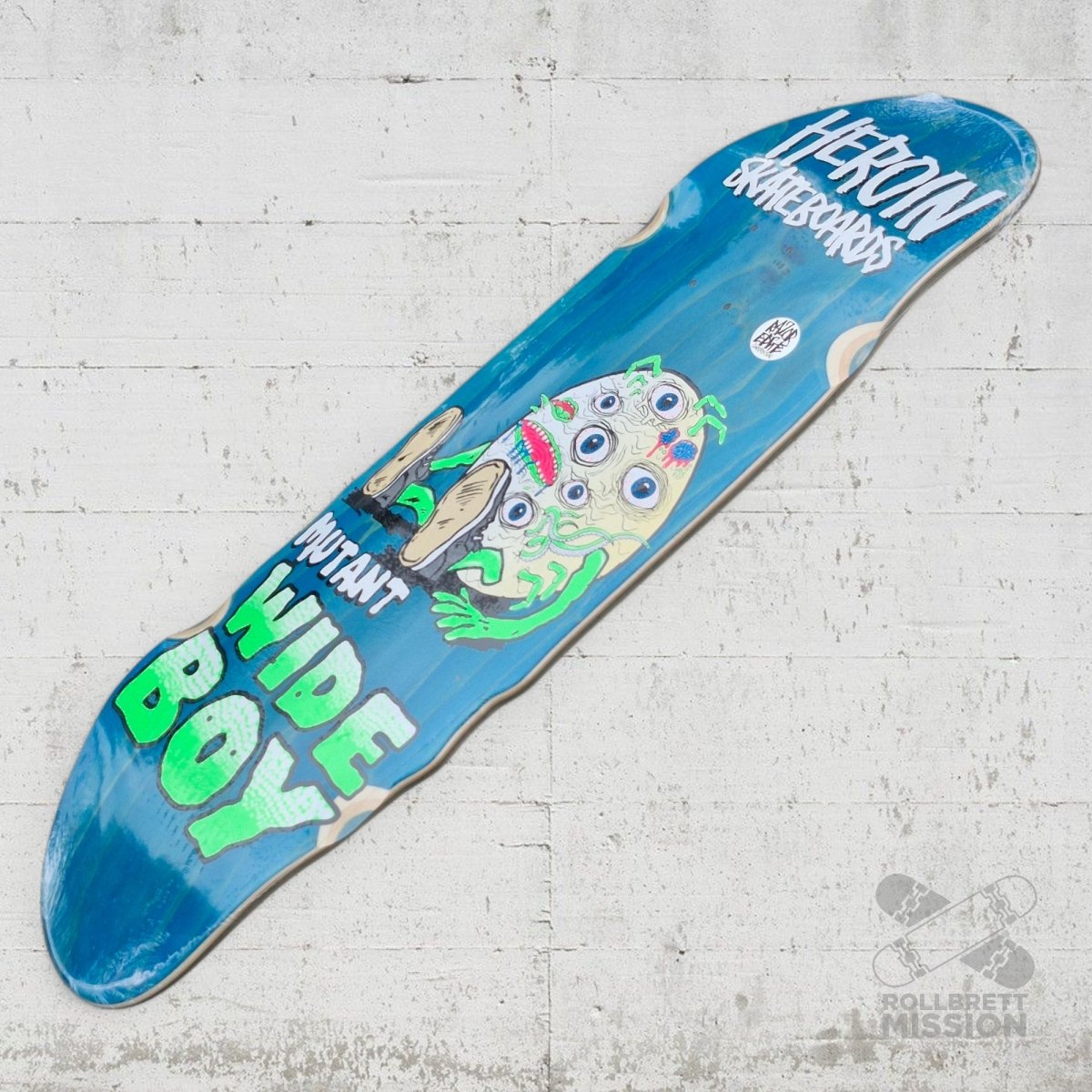 Heroin Skateboards Mutant Wide Boy 10.4 Deck - Skateboard - Decks - Rollbrett Mission