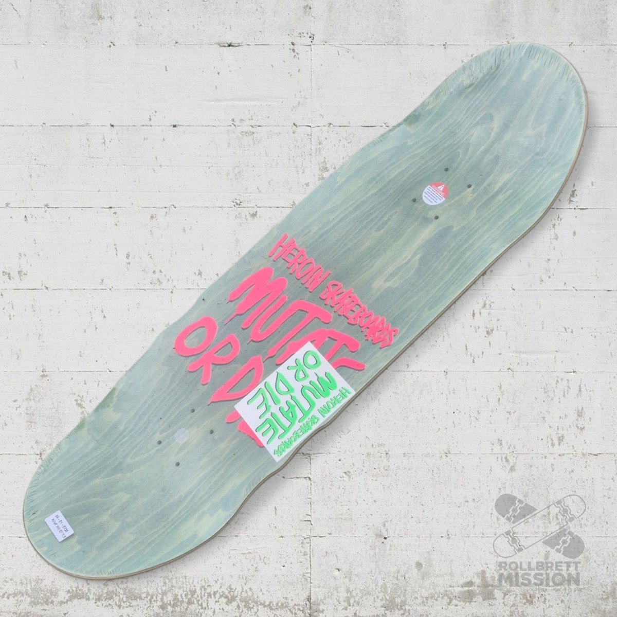 Heroin Skateboards Mutant Wide Boy 10.4 Deck - Skateboard - Decks - Rollbrett Mission