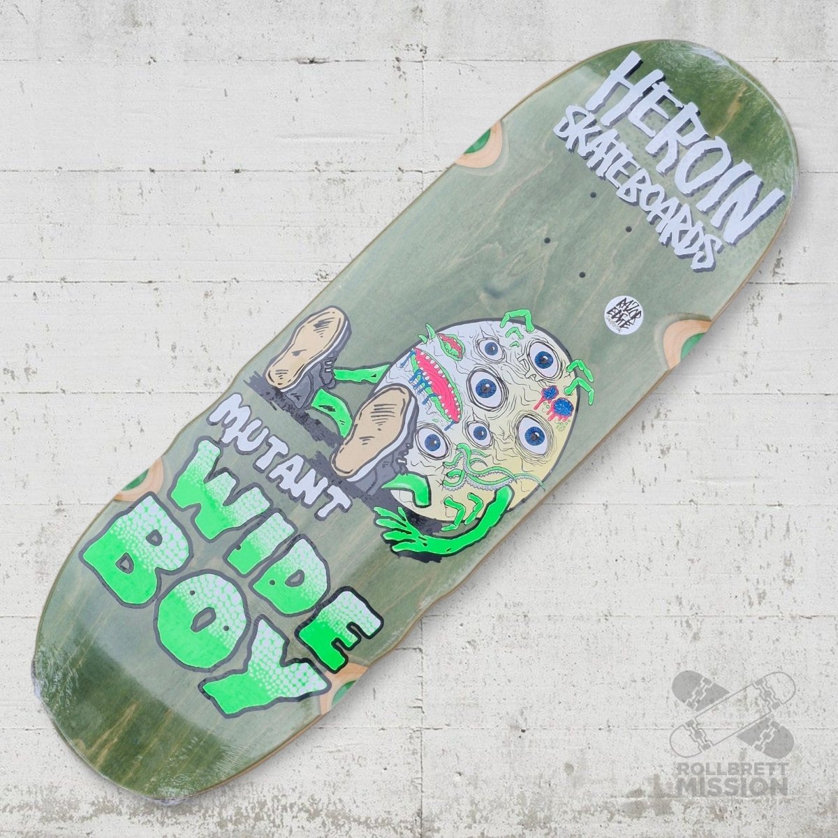 Heroin Skateboards Mutant Wide Boy 10.4 Deck - Skateboard - Decks - Rollbrett Mission
