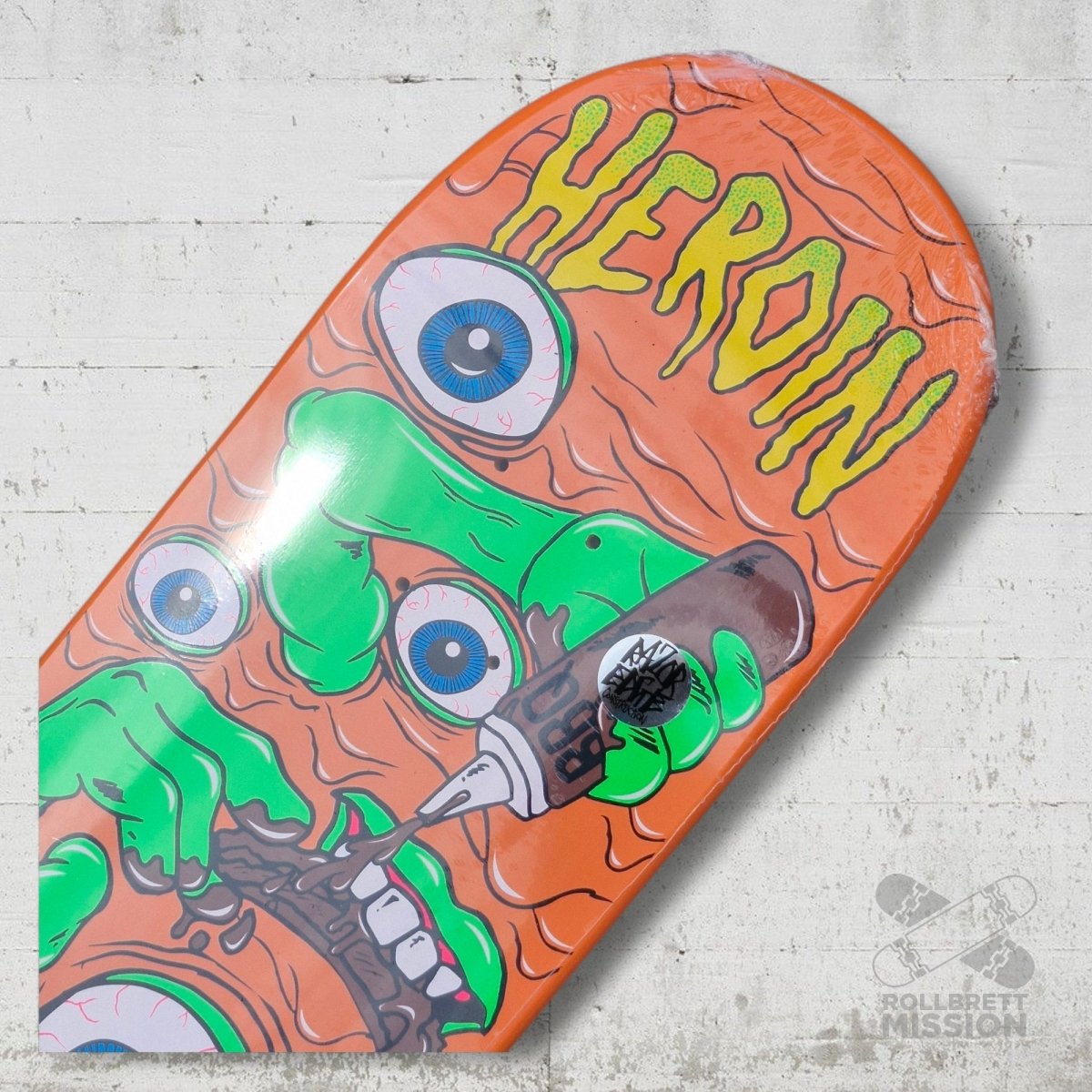 Heroin Skateboards Mutate Or Die Aaron Wilson AW 8.5 Deck - Skateboard - Decks - Rollbrett Mission
