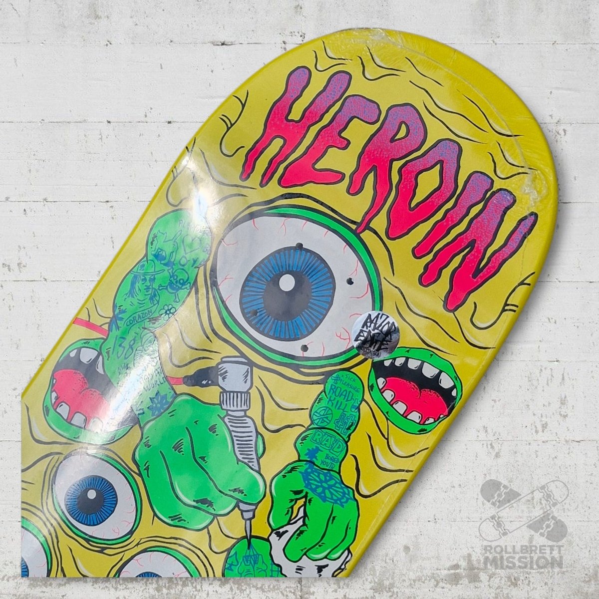 Heroin Skateboards Mutate Or Die Craig CQ 10.0 Deck - Skateboard - Decks - Rollbrett Mission