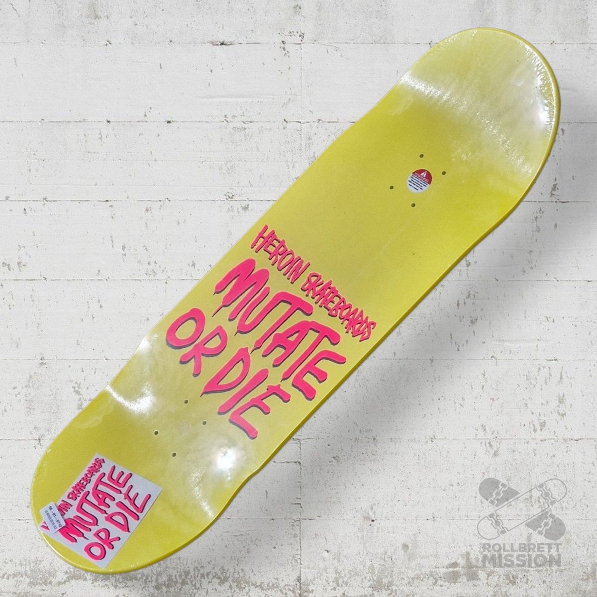 Heroin Skateboards Mutate Or Die Craig CQ 10.0 Deck - Skateboard - Decks - Rollbrett Mission