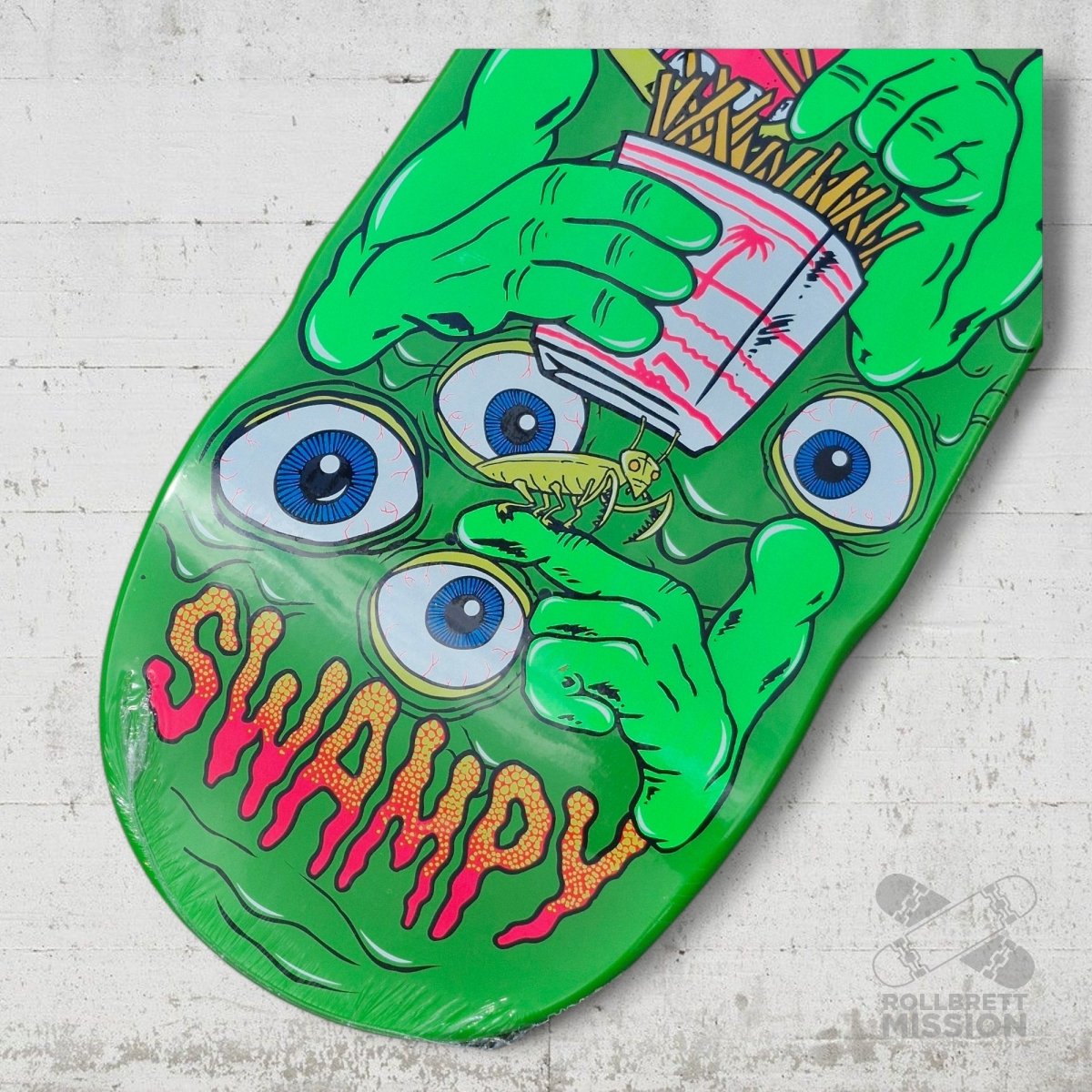 Heroin Skateboards Mutate Or Die Swampy 10.2 Deck - Skateboard - Decks - Rollbrett Mission