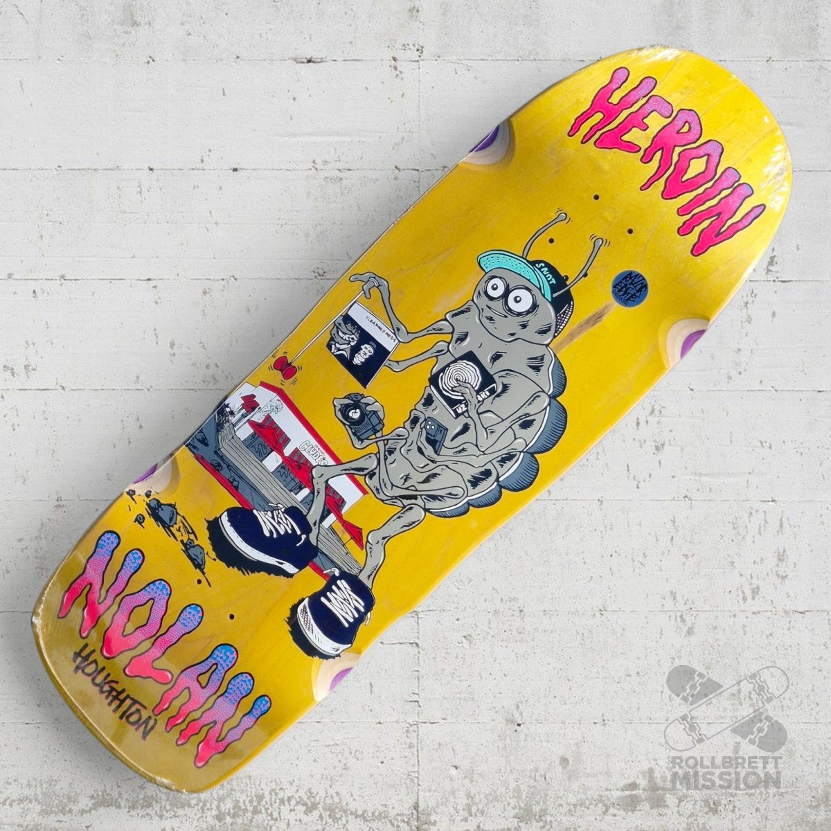 Heroin Skateboards NH Nolan Houghton Bug 10.25 Deck - Skateboard - Decks - Rollbrett Mission