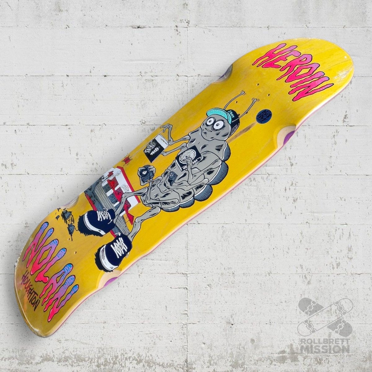 Heroin Skateboards NH Nolan Houghton Bug 10.25 Deck - Skateboard - Decks - Rollbrett Mission