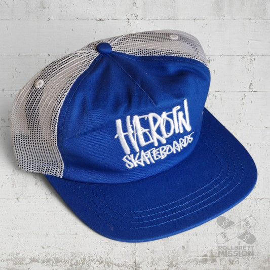 Heroin Skateboards Trucker Cap Marker royal blue white - Kopfbekleidung & - tücher - Rollbrett Mission