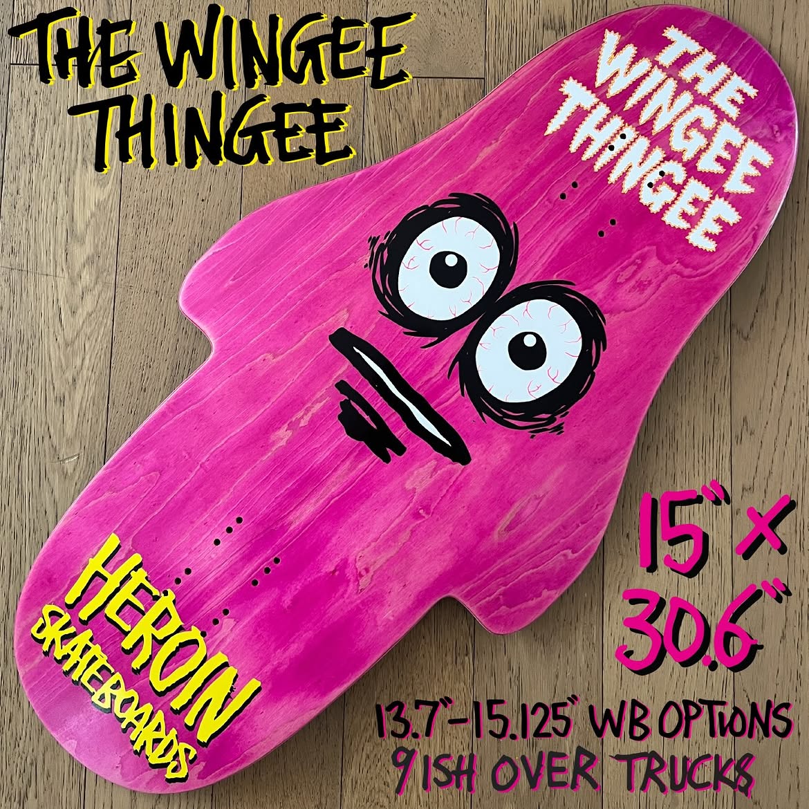Heroin Skateboards Wingee Thingee Deck - Skateboard-Decks - Rollbrett Mission