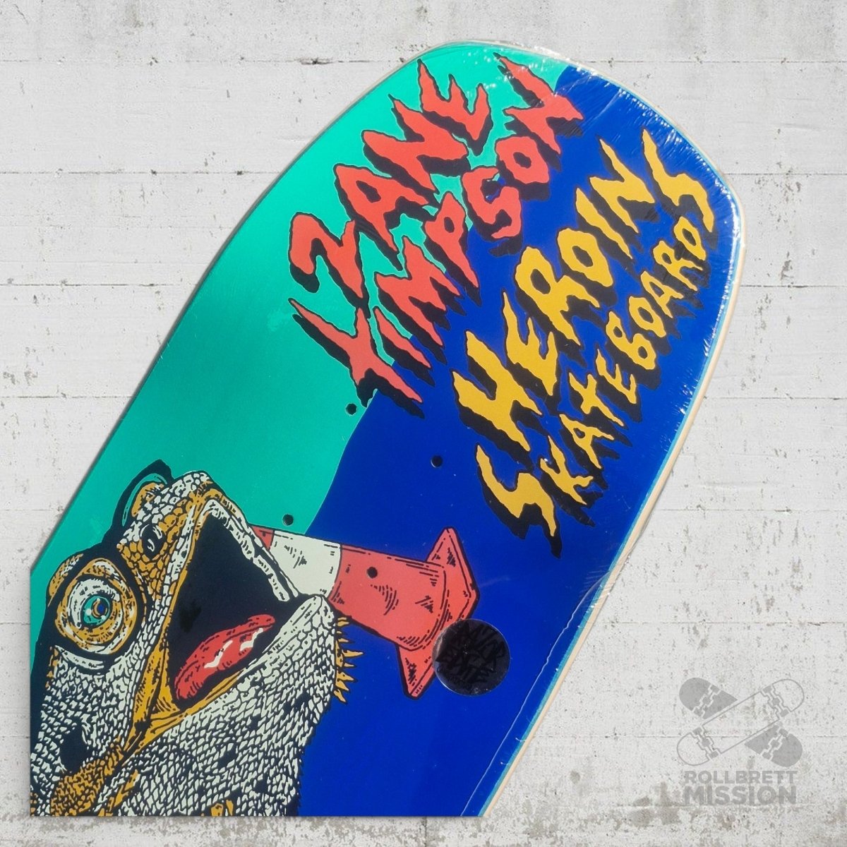 Heroin Skateboards Zane Timpson Double Shovel Sym 9.0 Deck - Skateboard - Decks - Rollbrett Mission