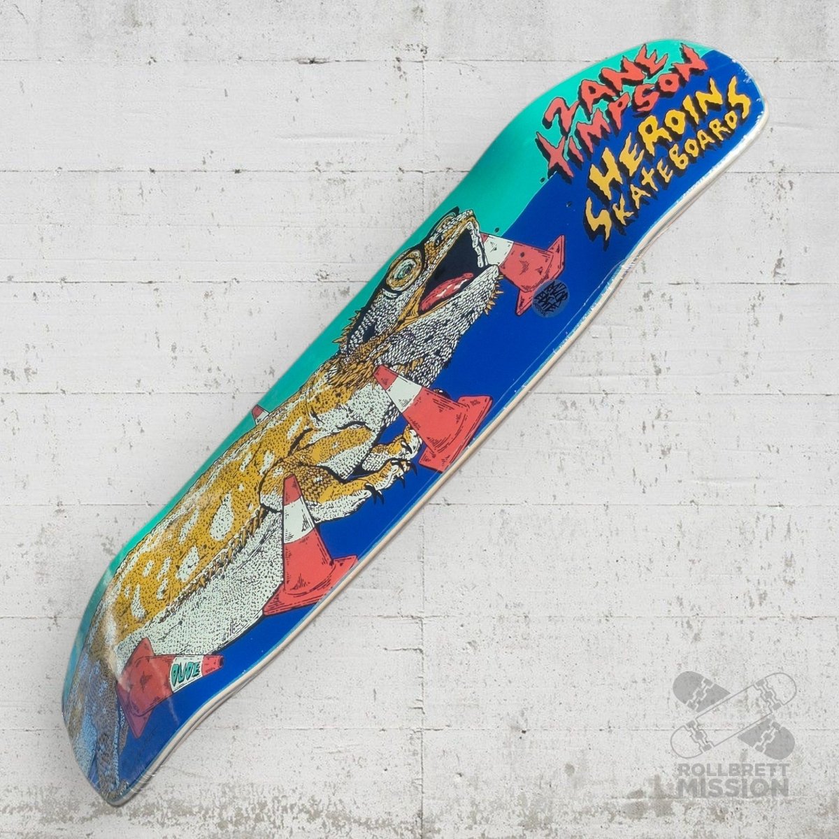 Heroin Skateboards Zane Timpson Double Shovel Sym 9.0 Deck - Skateboard - Decks - Rollbrett Mission